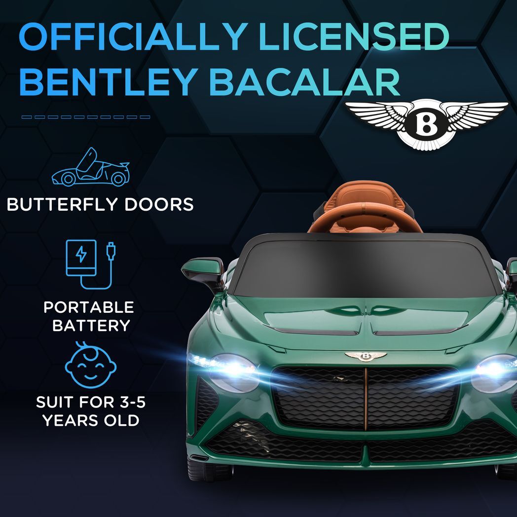 Bentley Bacalar Licensed 12v Kids Electric Ride-on Green -  Kids Electric Cars & Toys
