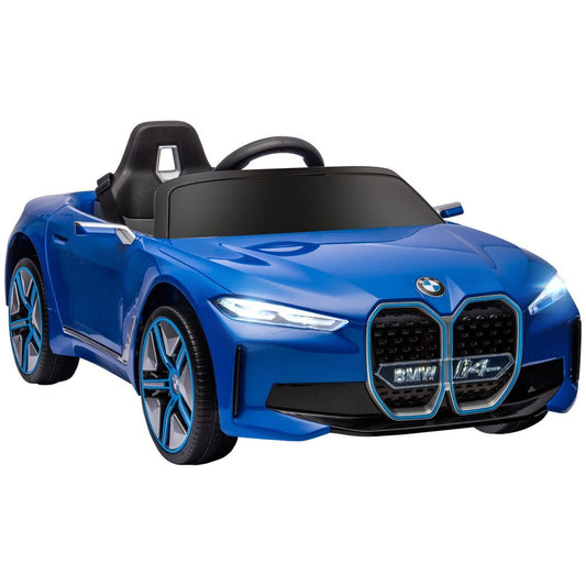Licensed Bmw I4  12v Kids Electric Ride-on Car Blue -  Kids Electric Cars & Toys