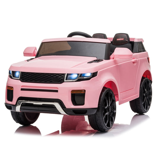 12V Kids Ride On Car 2.4GHZ Remote Control LED Lights Pink -  Kids Electric Cars & Toys
