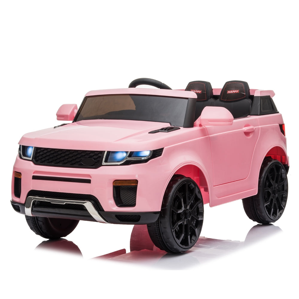 12V Kids Ride On Car 2.4GHZ Remote Control LED Lights Pink -  Kids Electric Cars & Toys