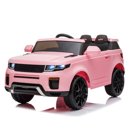 12V Kids Ride On Car 2.4GHZ Remote Control LED Lights Pink -  Kids Electric Cars & Toys
