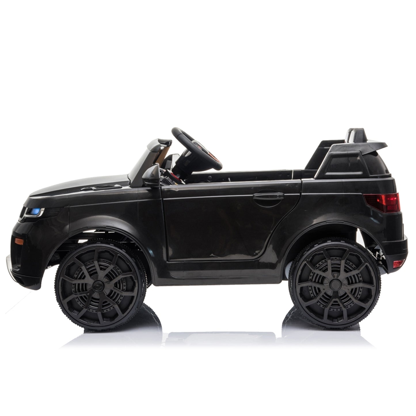 12V Kids Ride On Car 2.4GHZ Remote Control LED Lights Black -  Kids Electric Cars & Toys