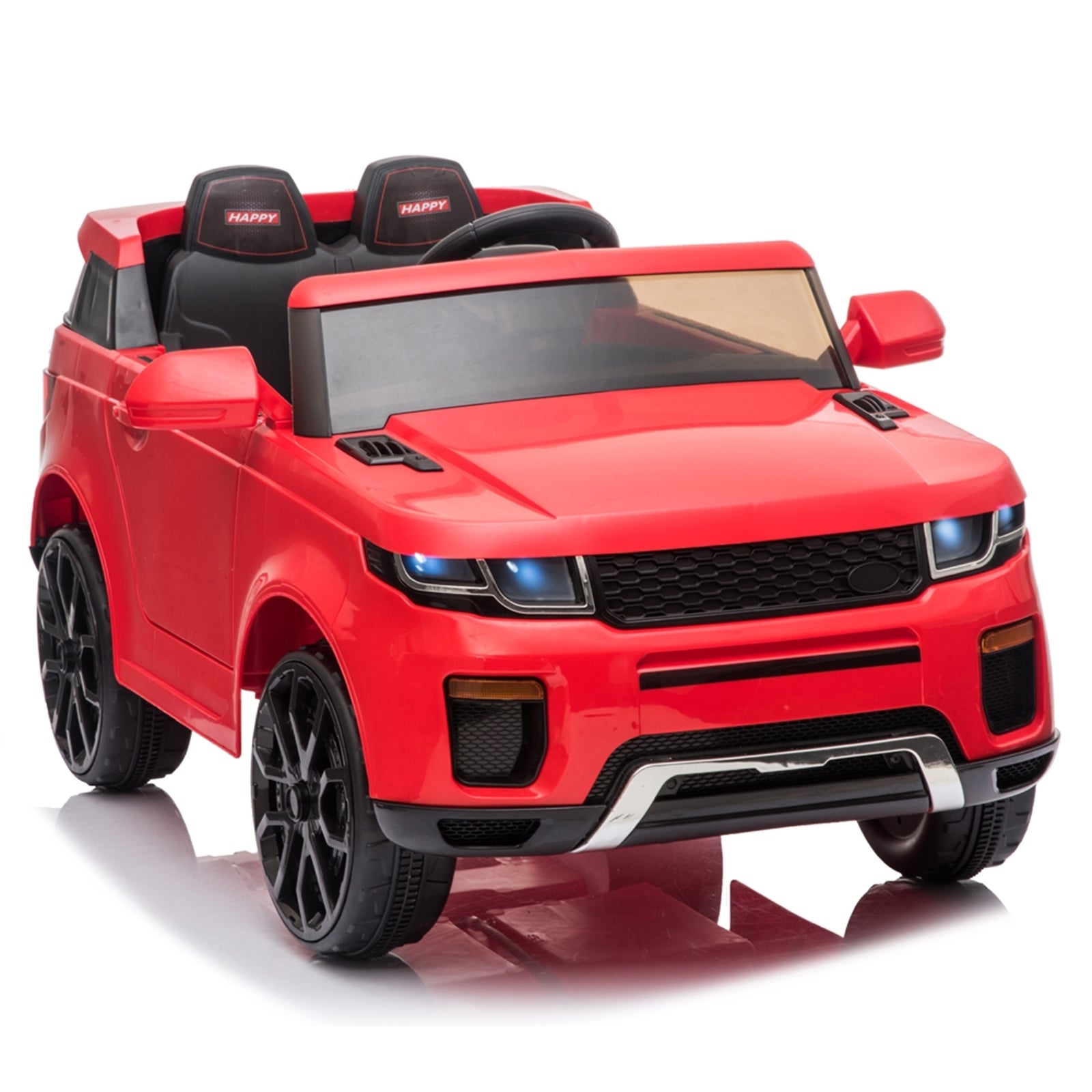 12V Kids Ride On Car 2.4GHZ Remote Control LED Lights Red -  Kids Electric Cars & Toys