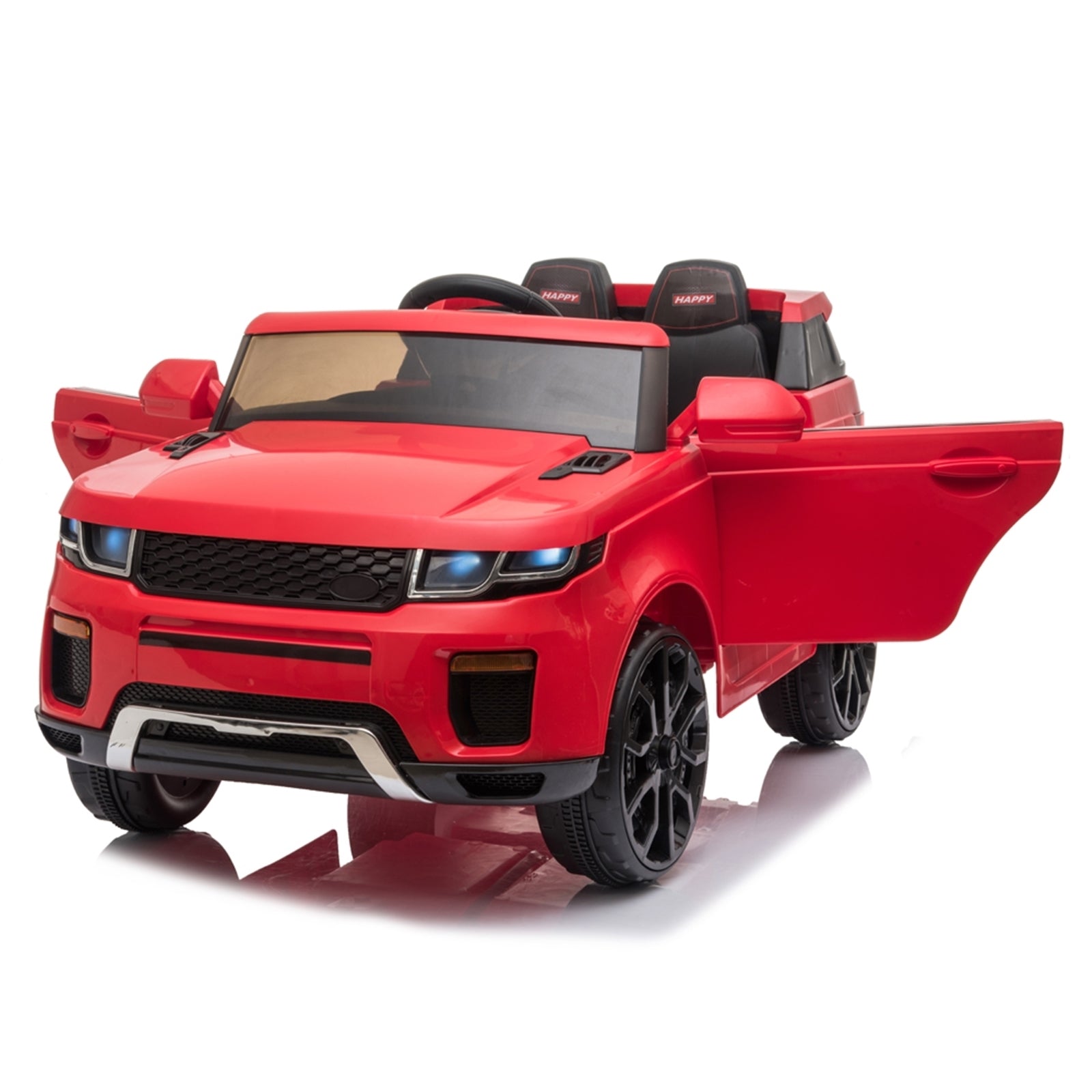 12V Kids Ride On Car 2.4GHZ Remote Control LED Lights Red -  Kids Electric Cars & Toys
