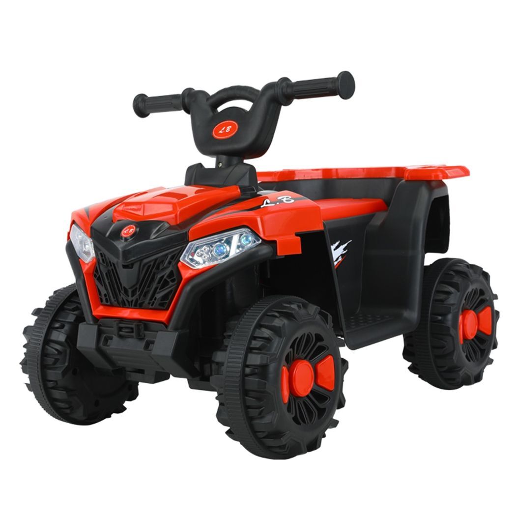 6V Ride On ATV, 4-Wheeled Beach Ride on Car, Battery Powered Kids ATV, Forward/ Reverse Switch--RED -  Kids Electric Cars & Toys