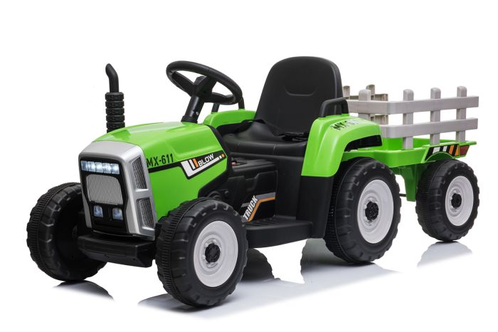 Tractor R/C Twin Motor Tractor & Trailer - 12V Kids' Electric Ride On -  Kids Electric Cars & Toys